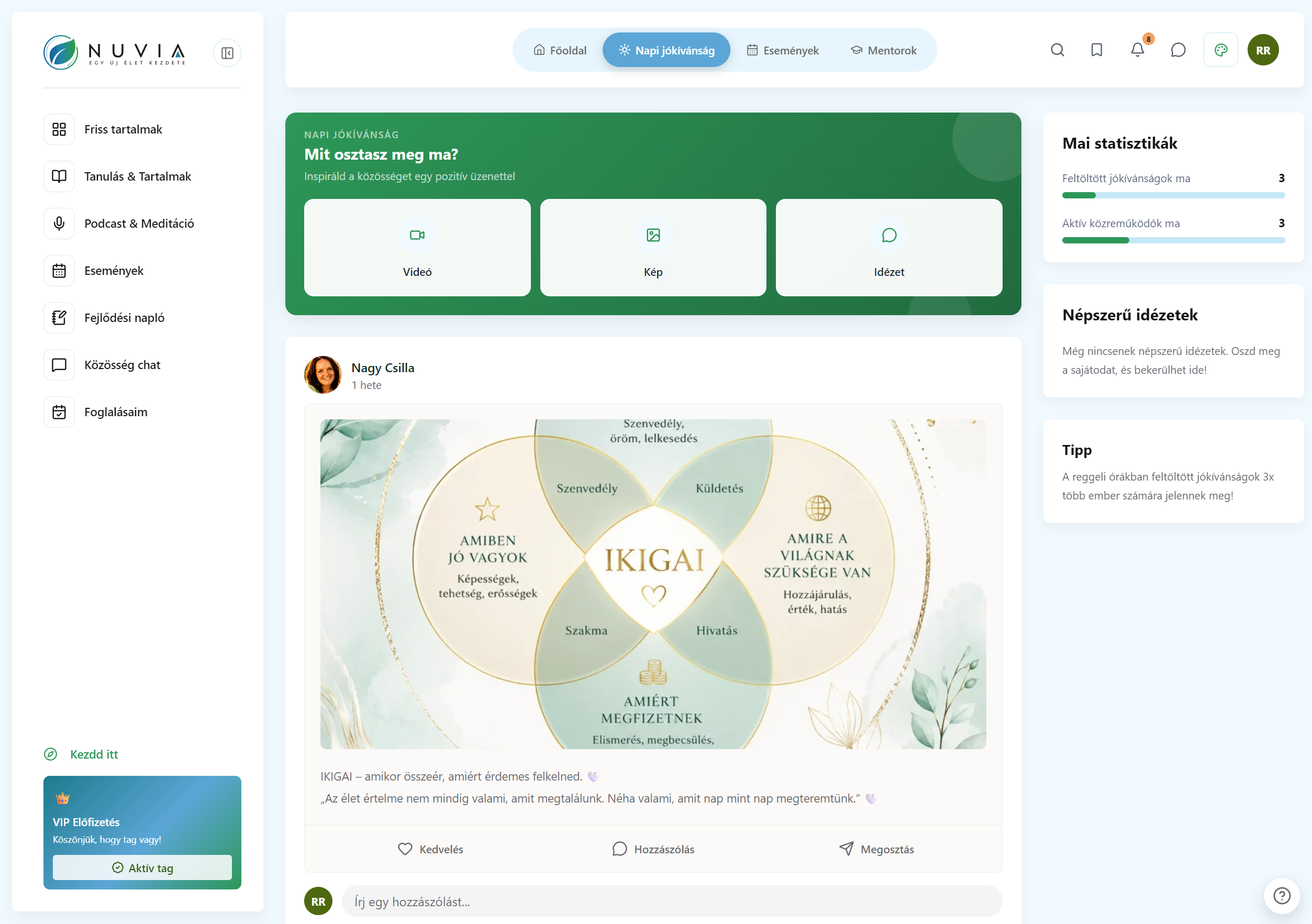 A Nuviaworld platform – Napi jókívánság